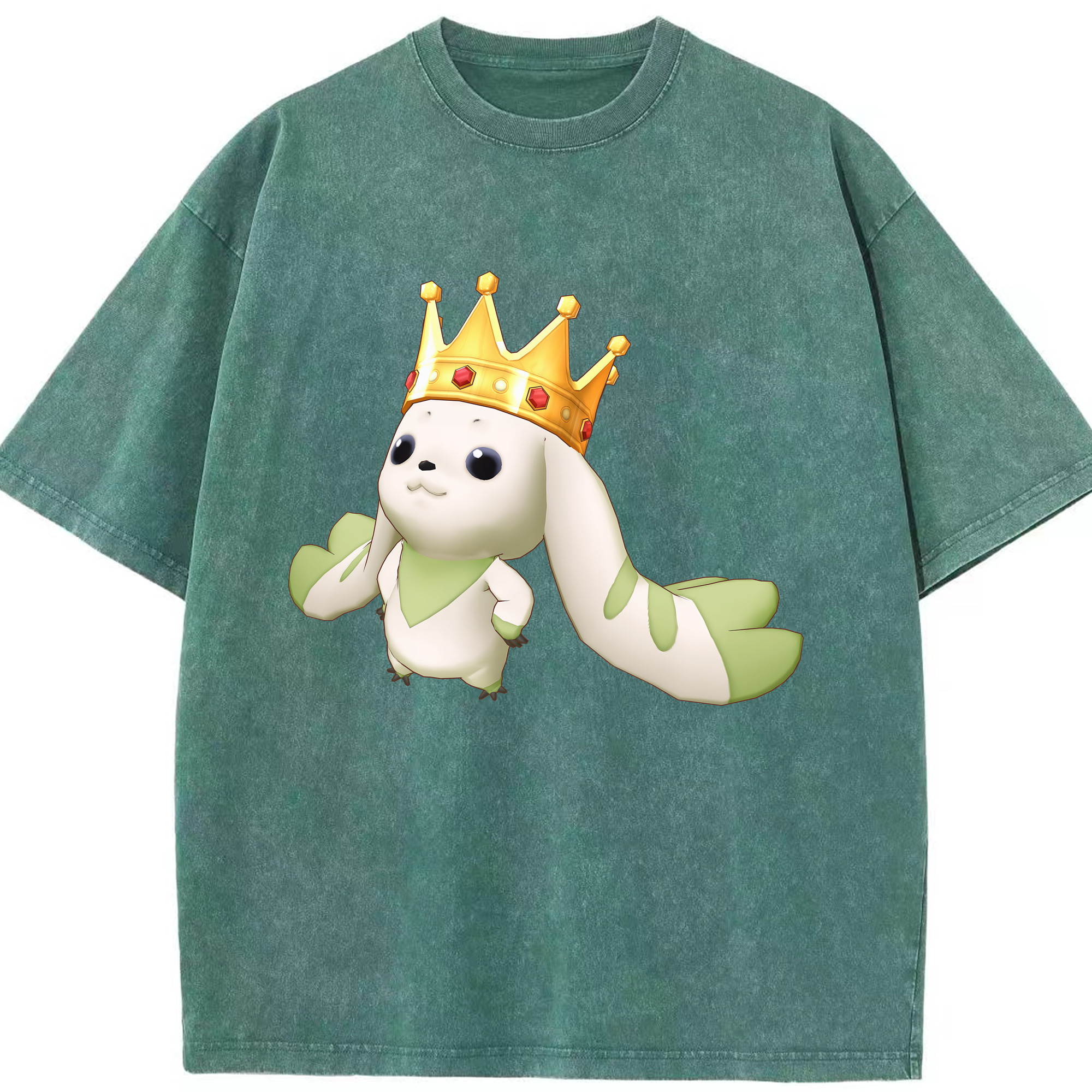 （画像用） Digimon デジタルモンスター/デジモン 綿100% ヴィンテージ風 半袖Tシャツ（フロントプリント）